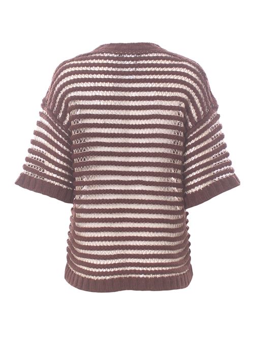 Girocollo in filato catenella in puro cammello FABIANA FILIPPI | MAD215F094L5201269